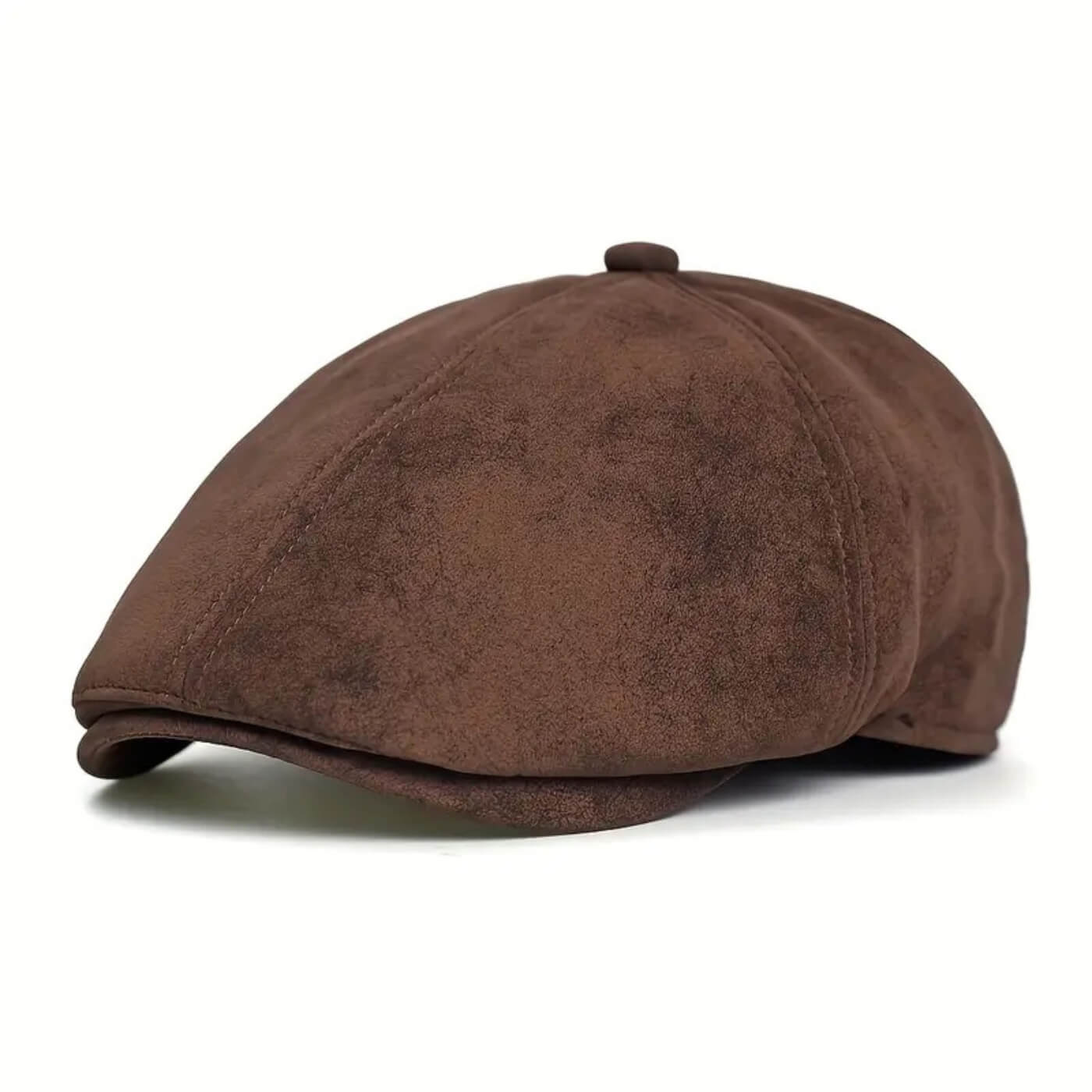 Ashcombe Suede Newsboy Cap