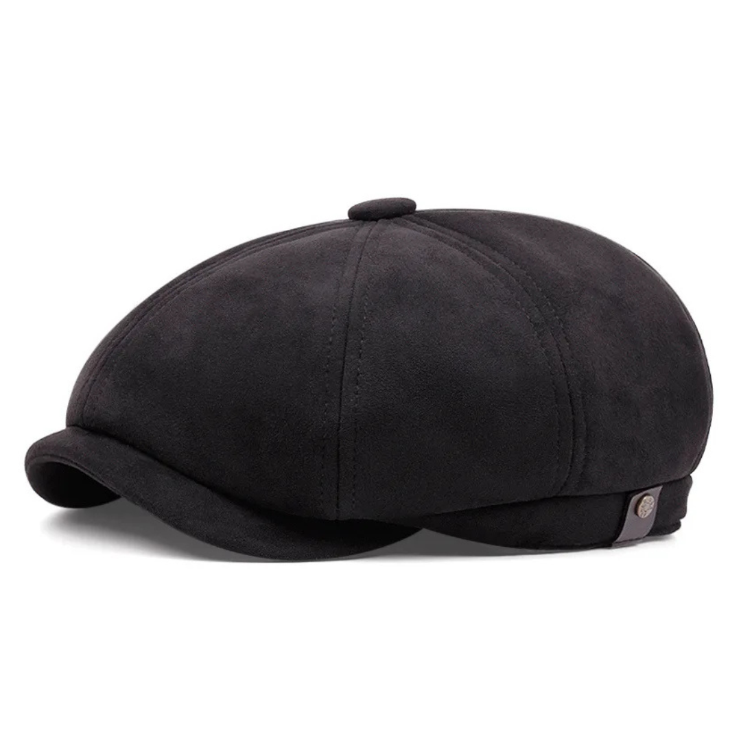 Whitby Suede Newsboy Cap
