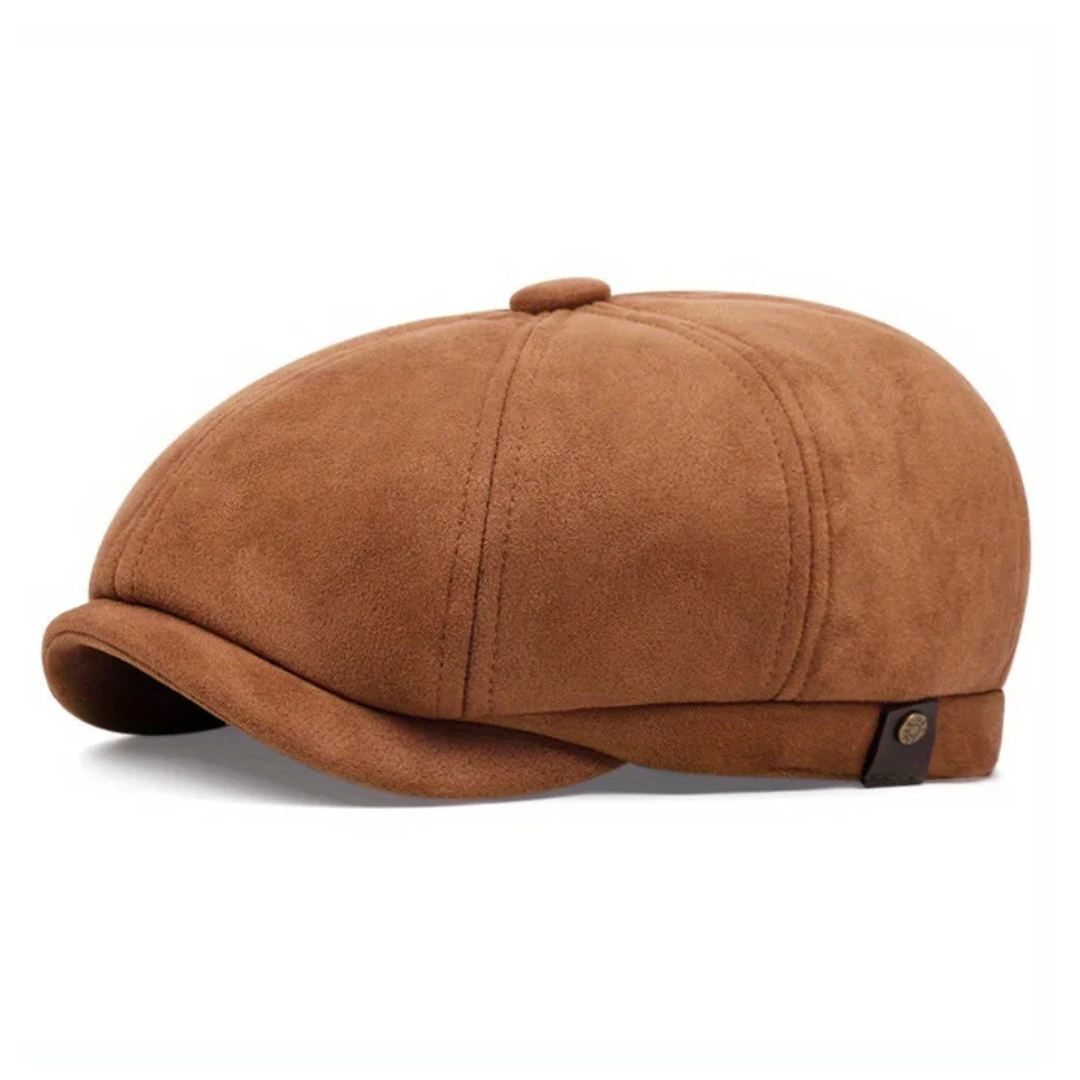 Whitby Suede Newsboy Cap