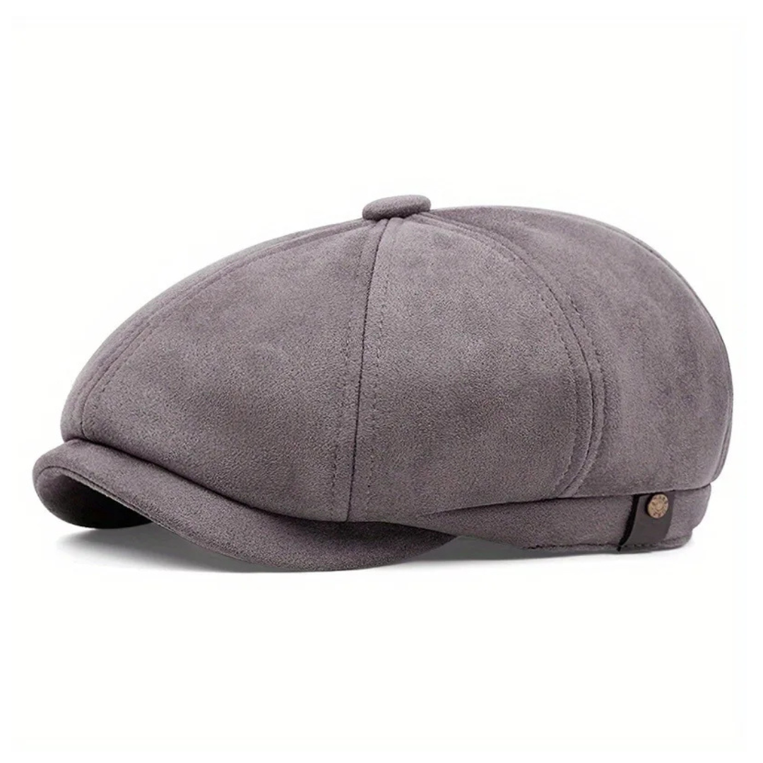 Whitby Suede Newsboy Cap