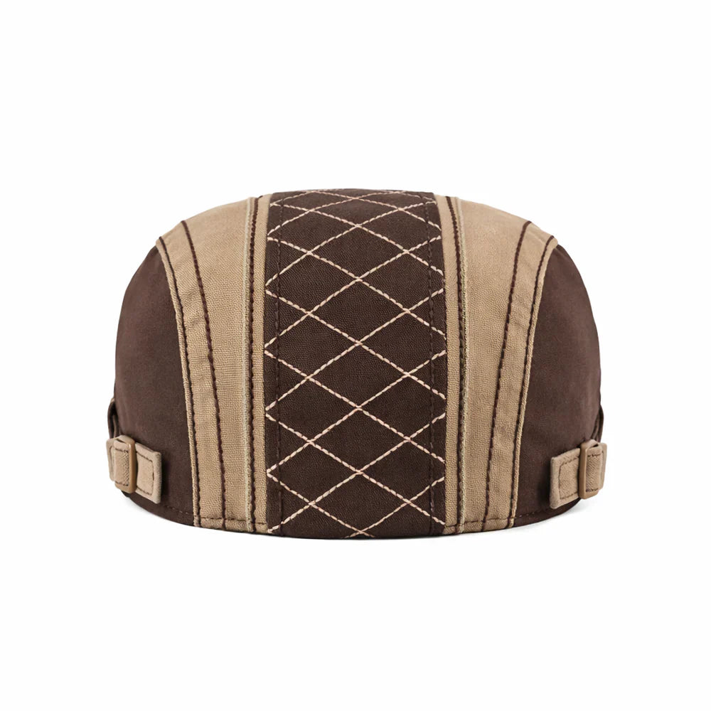 Kensington Quilted Flat Cap