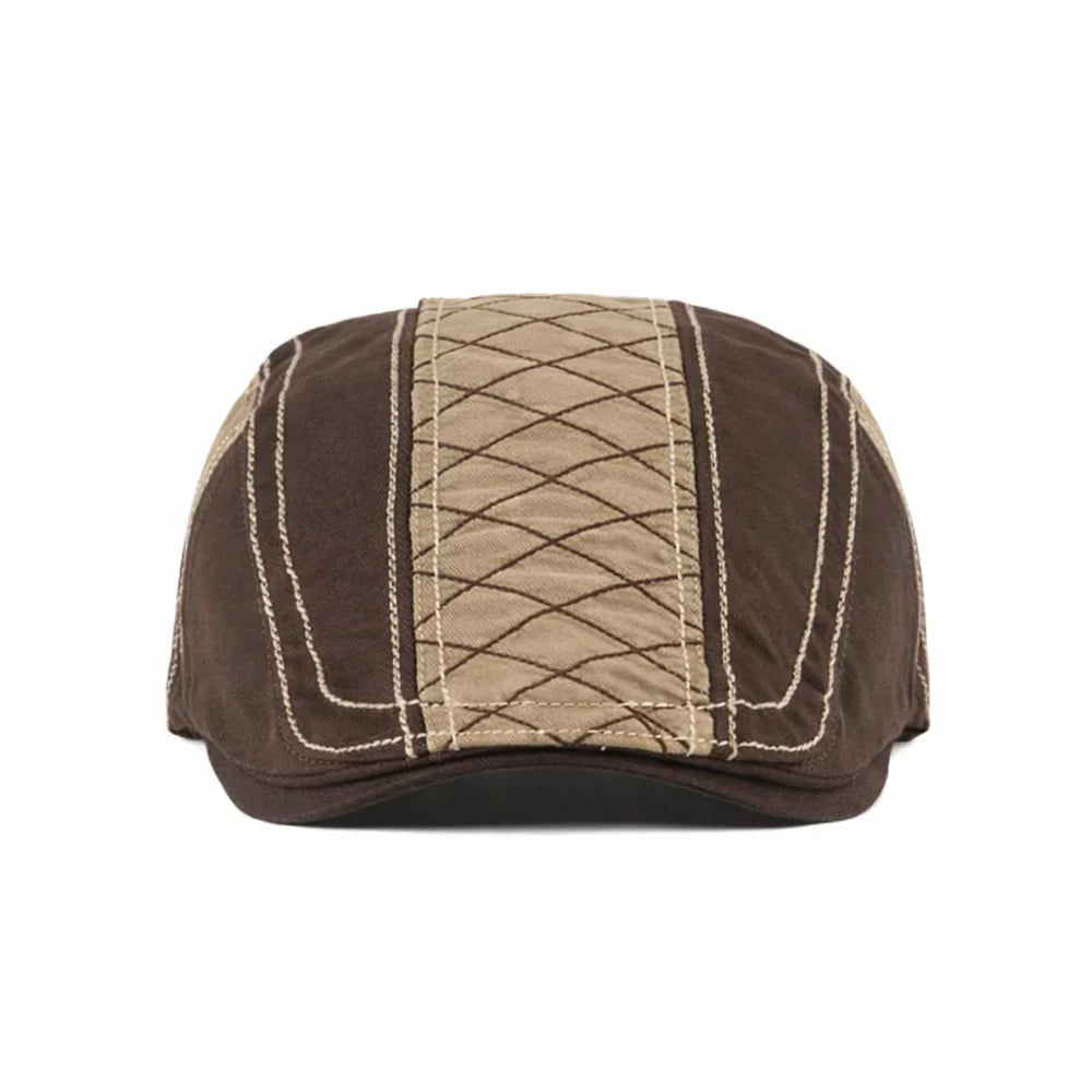 Kensington Quilted Flat Cap