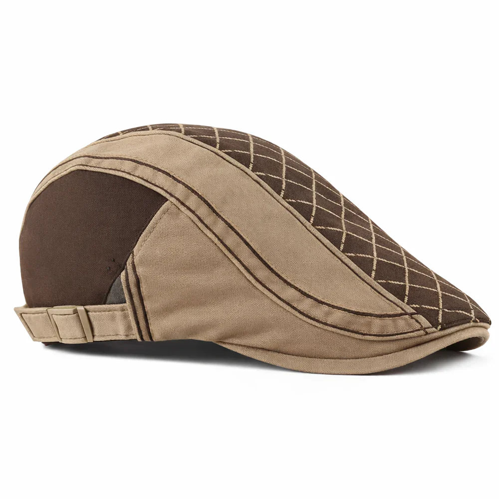 Kensington Quilted Flat Cap