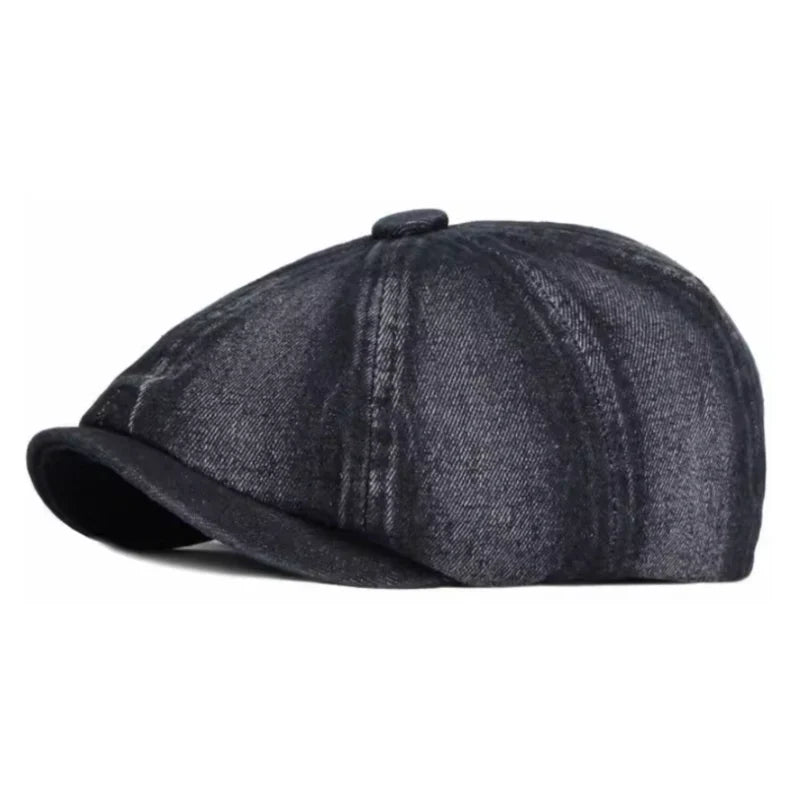 Huxley Denim Newsboy Cap