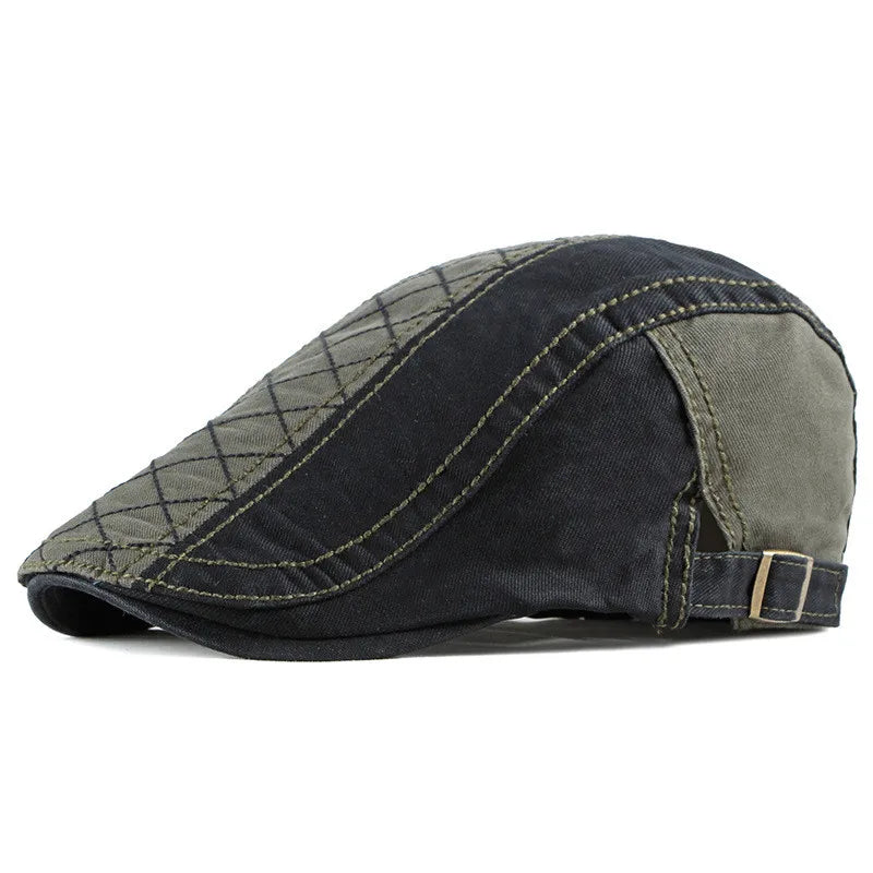 Kensington Quilted Flat Cap