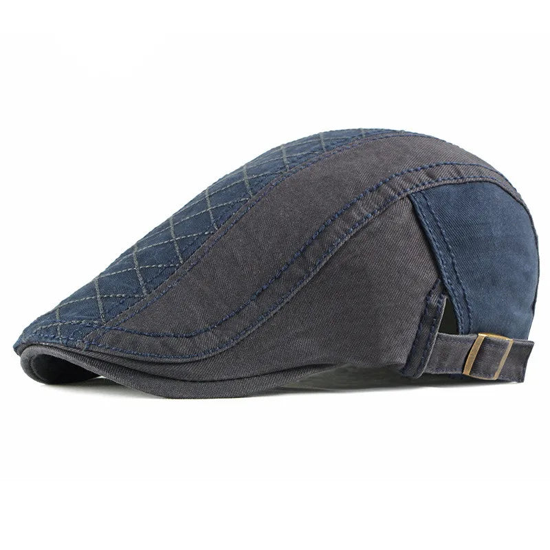 Kensington Quilted Flat Cap