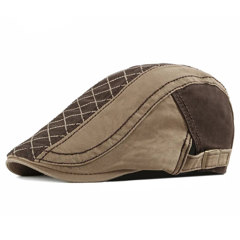 Kensington Quilted Flat Cap