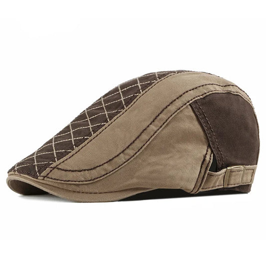 Kensington Quilted Flat Cap