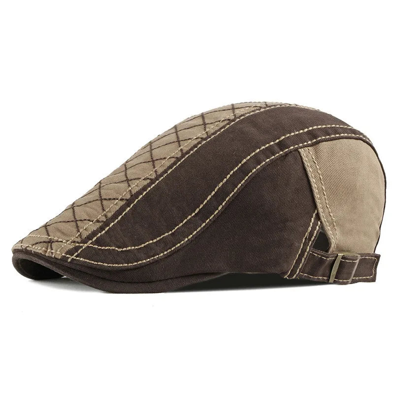Kensington Quilted Flat Cap