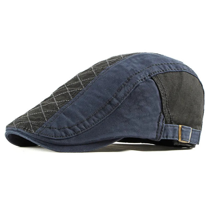 Kensington Quilted Flat Cap