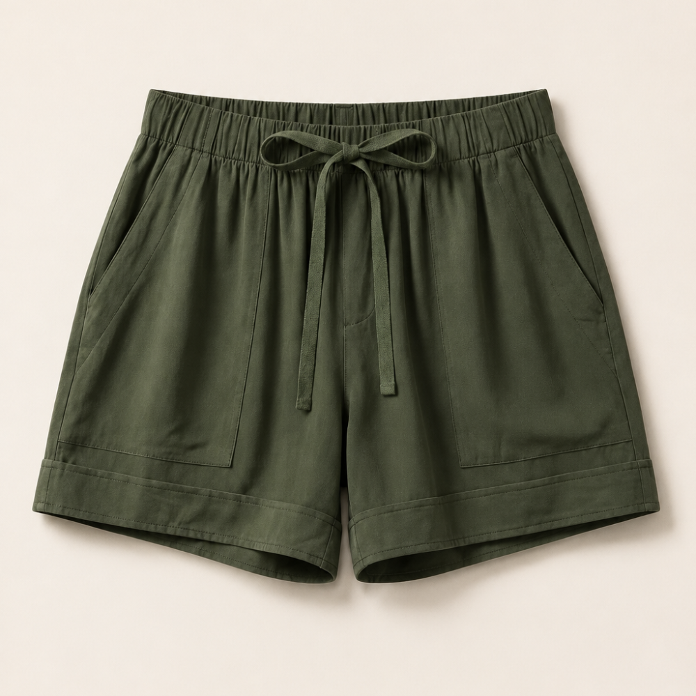 Relaxed-Fit Women’s Shorts with Drawstring Waist