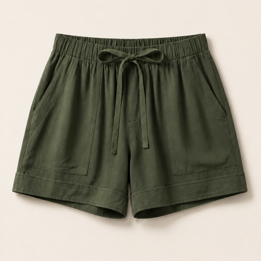 Relaxed-Fit Women’s Shorts with Drawstring Waist