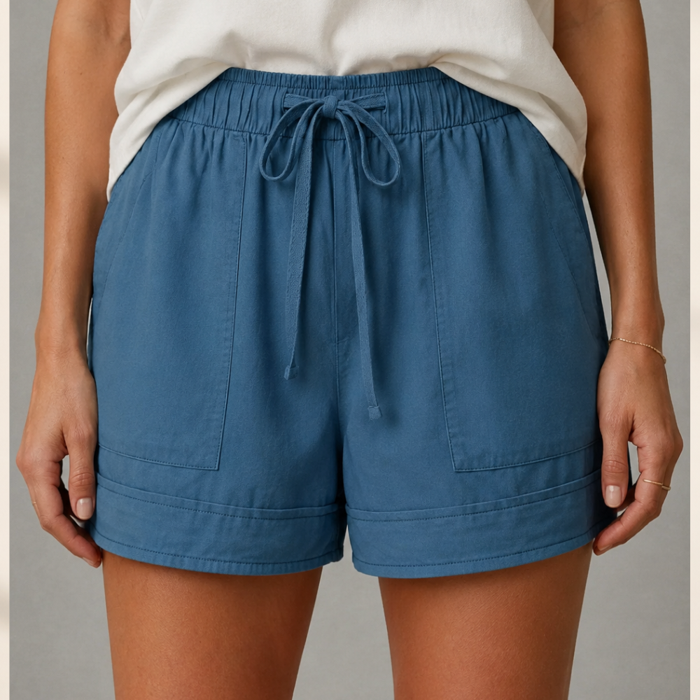 Relaxed-Fit Women’s Shorts with Drawstring Waist