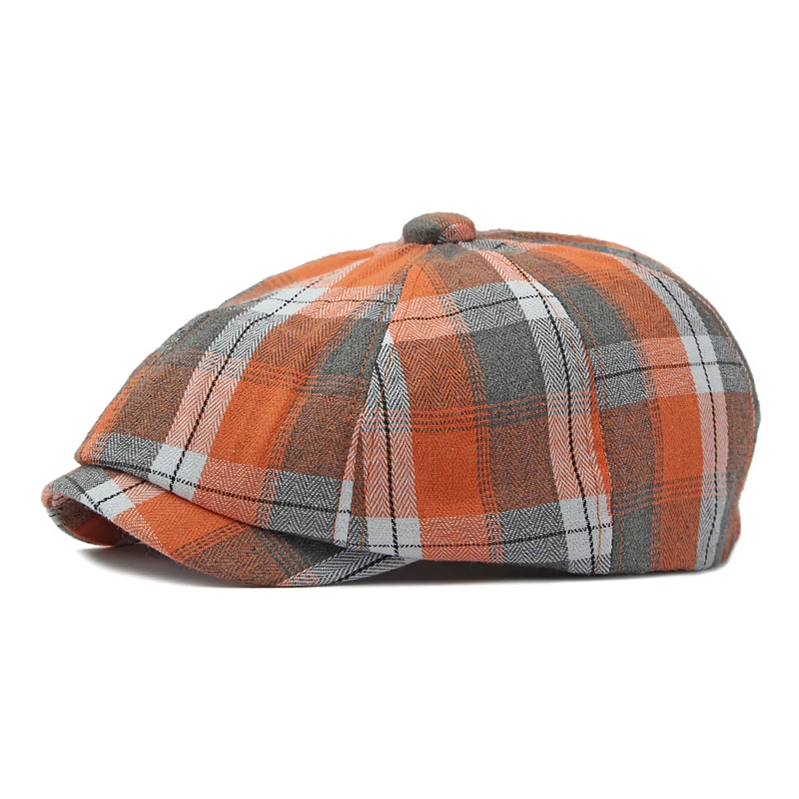 Marlowe Plaid Newsboy Cap
