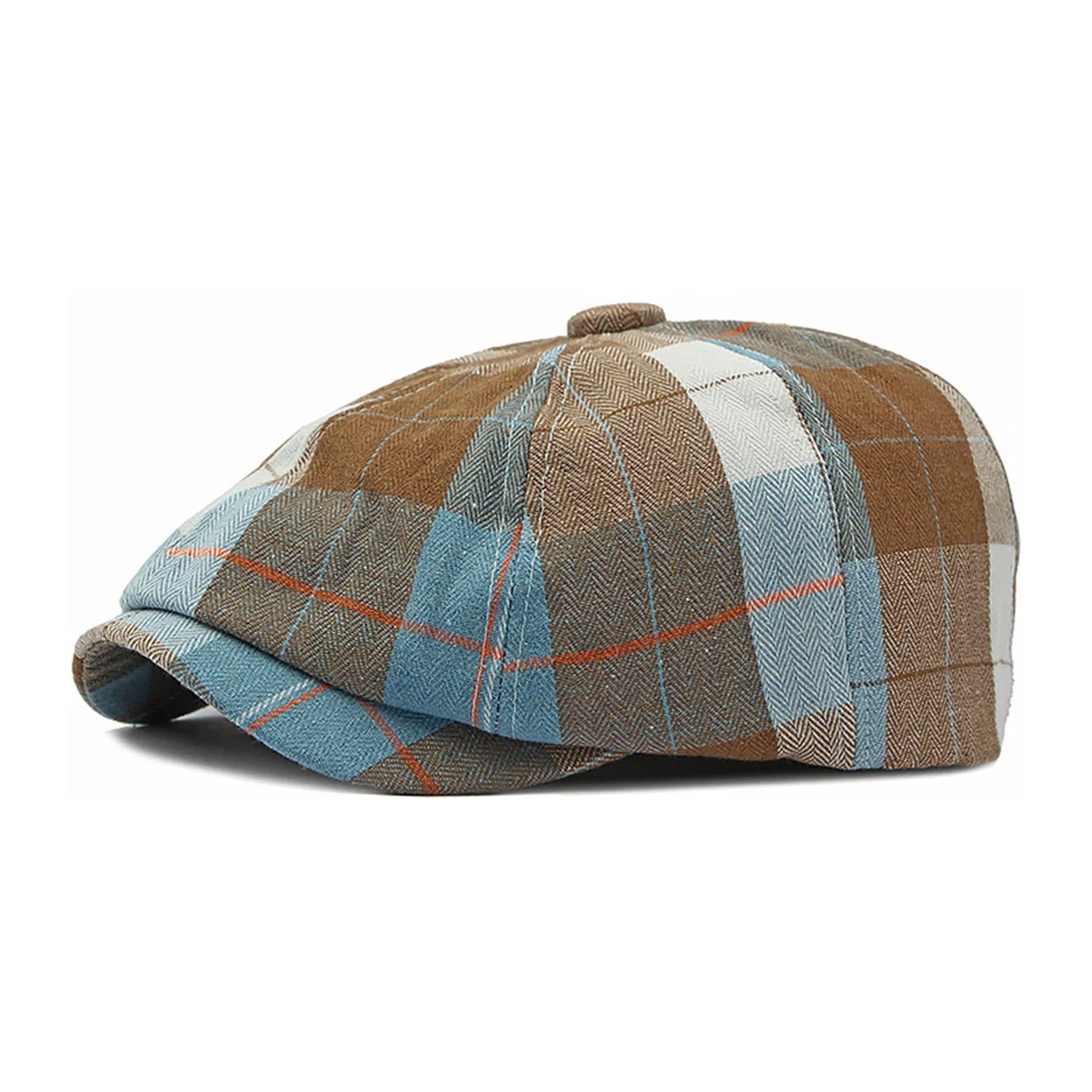 Marlowe Plaid Newsboy Cap