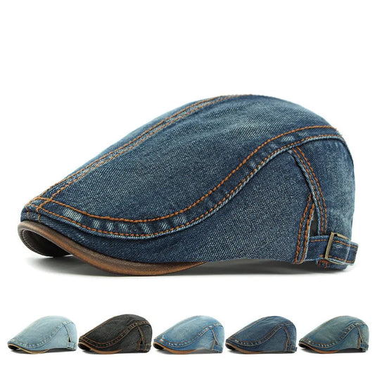 Camden Denim Flat Cap