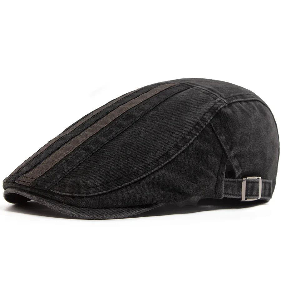 Hawthorne Stripe Flat Cap