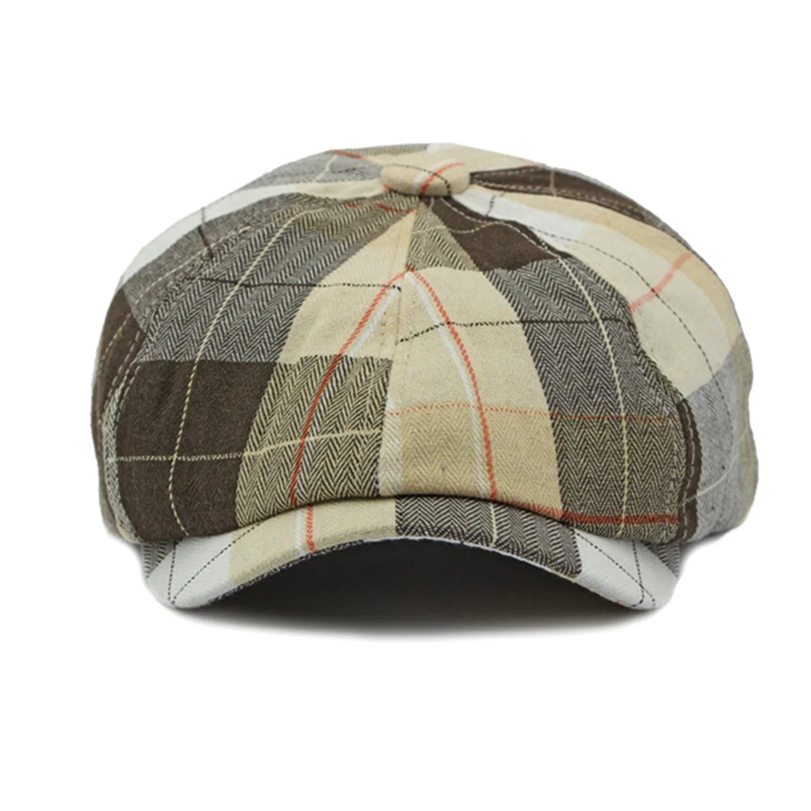 Marlowe Plaid Newsboy Cap