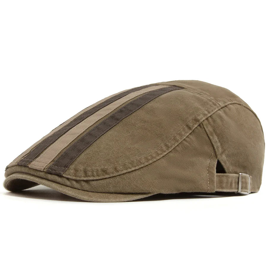 Hawthorne Stripe Flat Cap