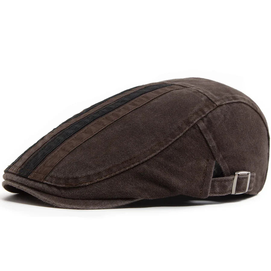 Hawthorne Stripe Flat Cap