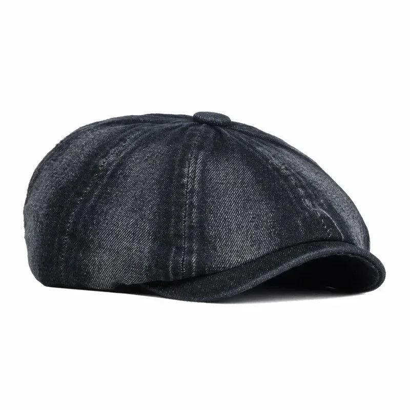 Huxley Denim Newsboy Cap
