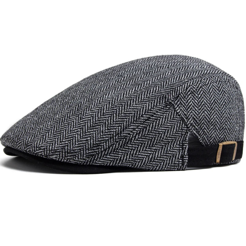 Harrington Herringbone Flat Cap