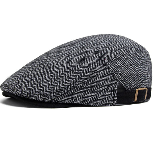Harrington Herringbone Flat Cap