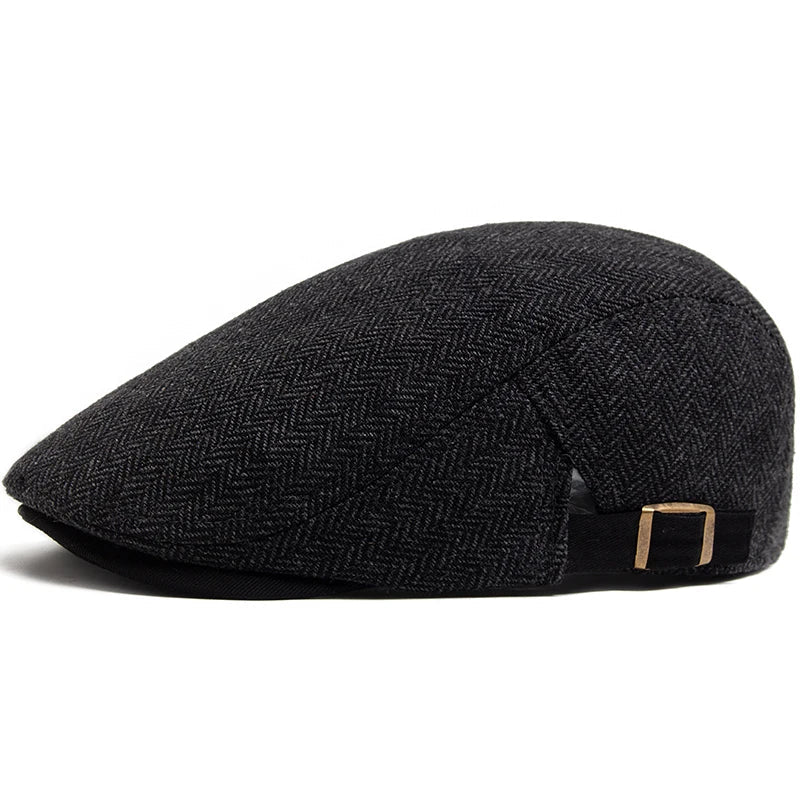 Harrington Herringbone Flat Cap