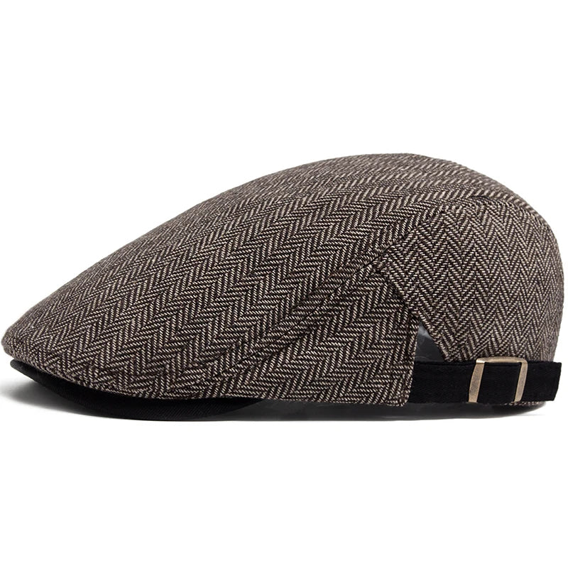 Harrington Herringbone Flat Cap