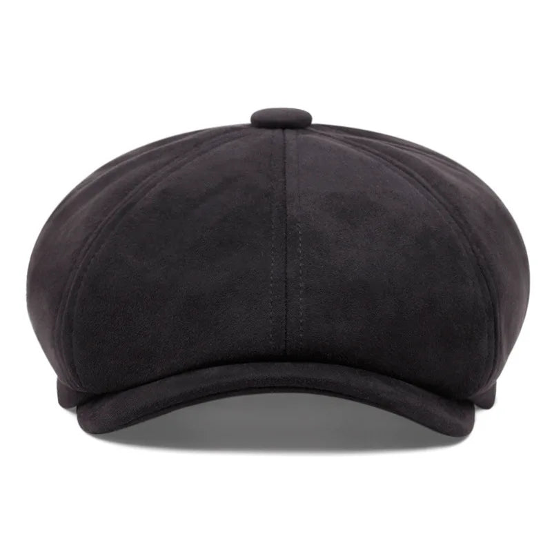 Whitby Suede Newsboy Cap