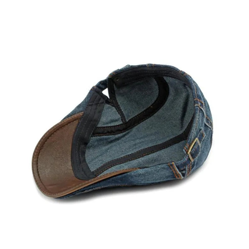 Camden Denim Flat Cap