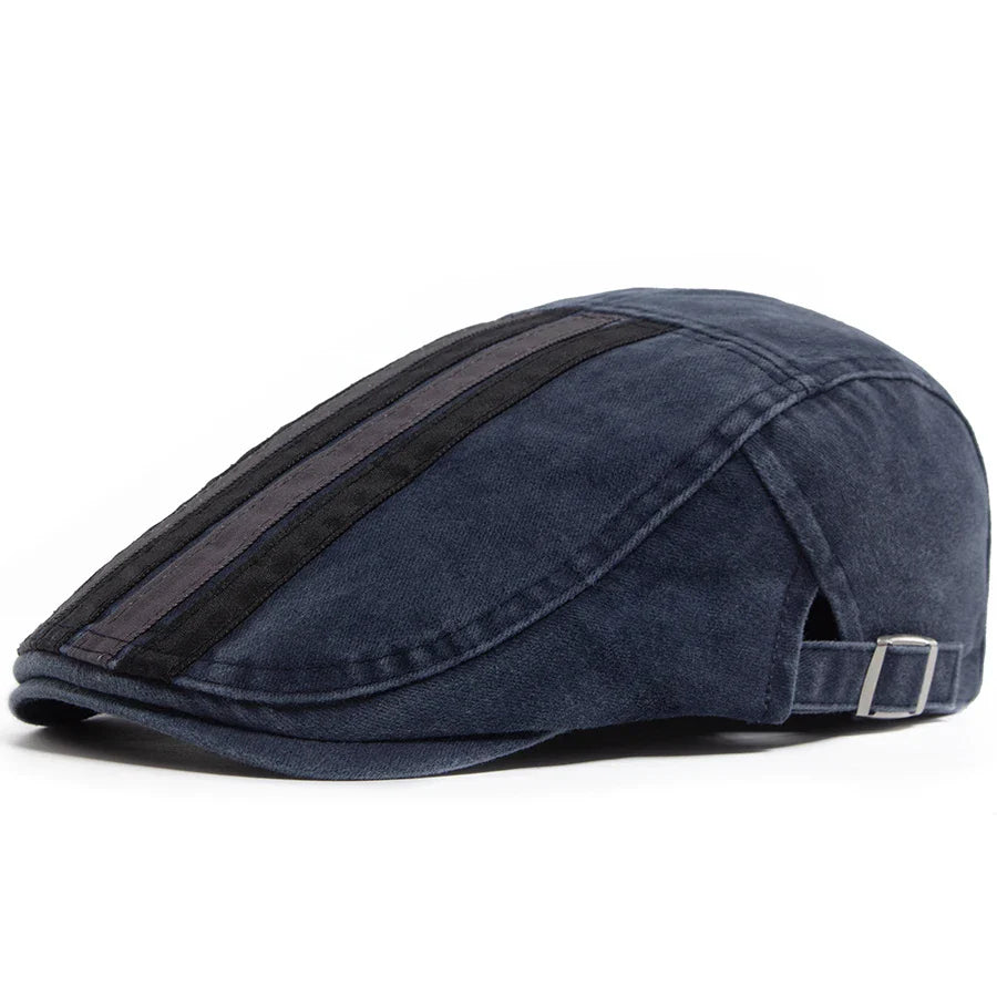 Hawthorne Stripe Flat Cap