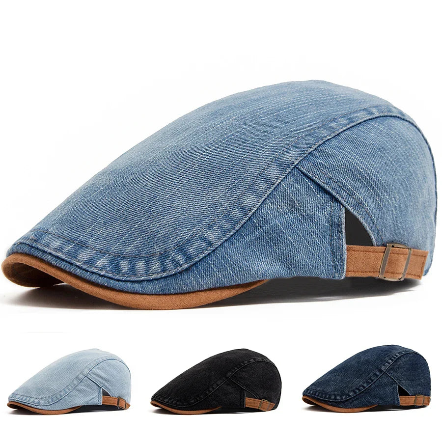 Montrose Denim Flat Cap