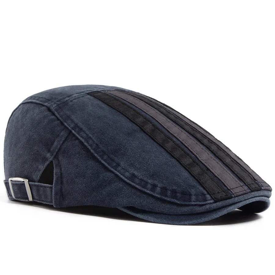 Hawthorne Stripe Flat Cap