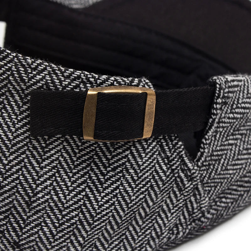 Harrington Herringbone Flat Cap