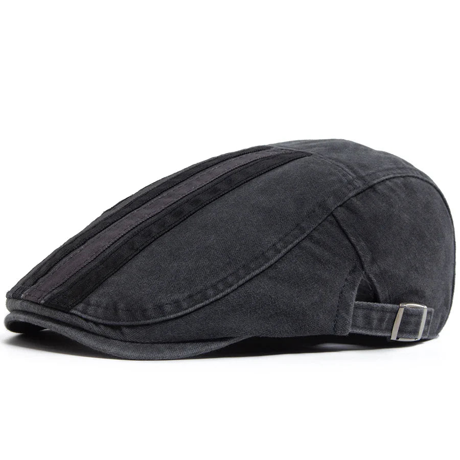 Hawthorne Stripe Flat Cap