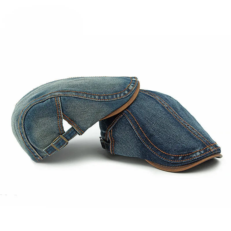 Camden Denim Flat Cap