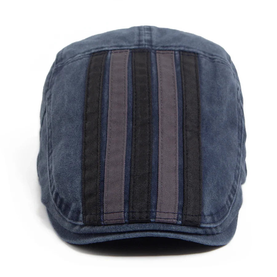 Hawthorne Stripe Flat Cap