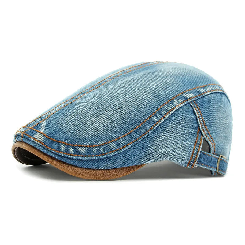 Camden Denim Flat Cap