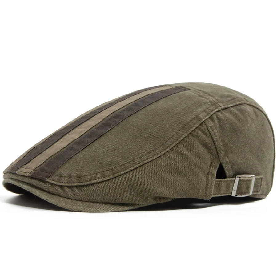 Hawthorne Stripe Flat Cap