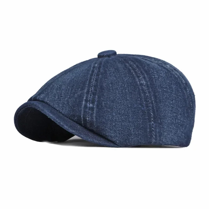 Huxley Denim Newsboy Cap
