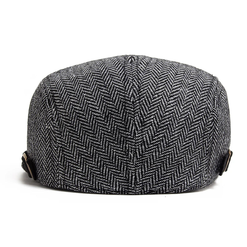 Harrington Herringbone Flat Cap