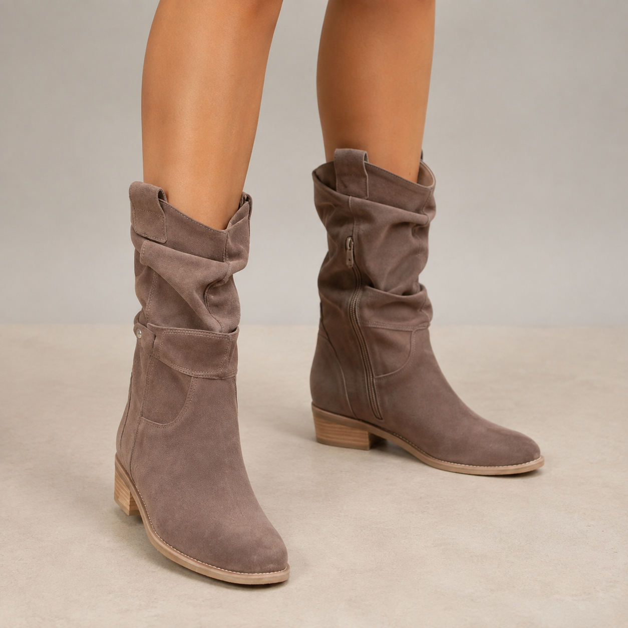 Women's Easy Zip Orthopedic Ankle Boots with Arch Support