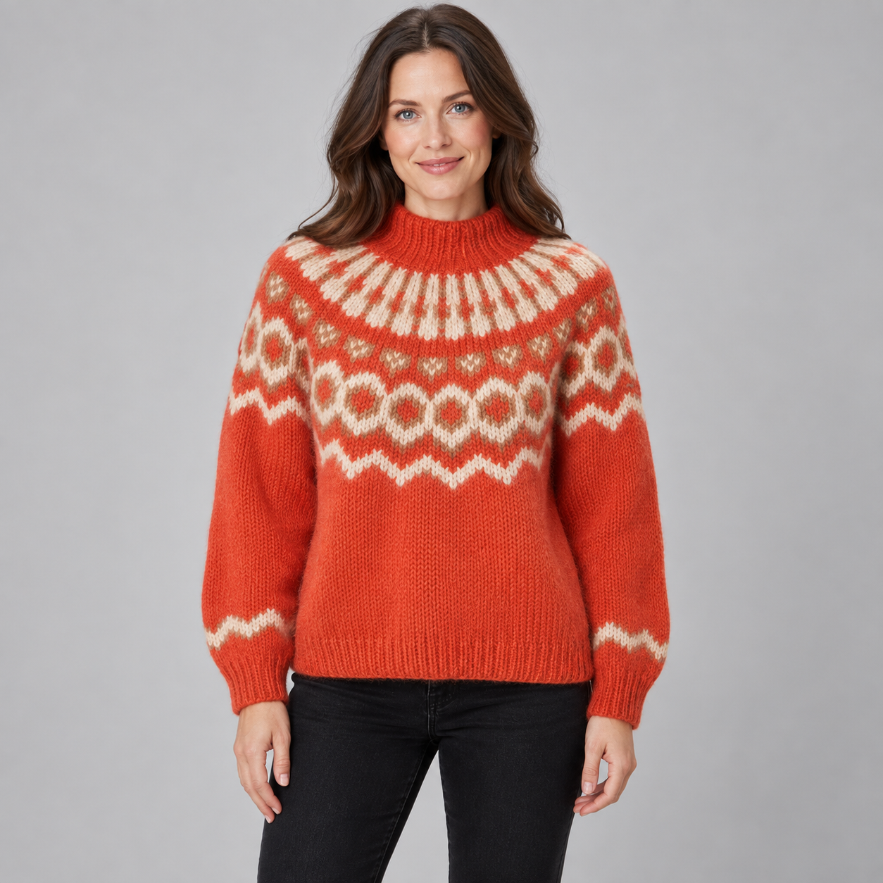 Women’s Fair Isle Turtleneck Jumper