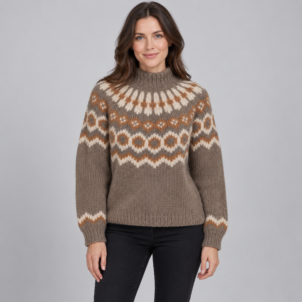 Women’s Fair Isle Turtleneck Jumper