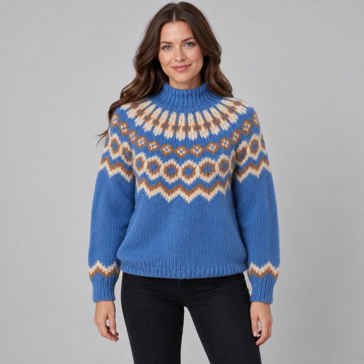 Women’s Fair Isle Turtleneck Jumper