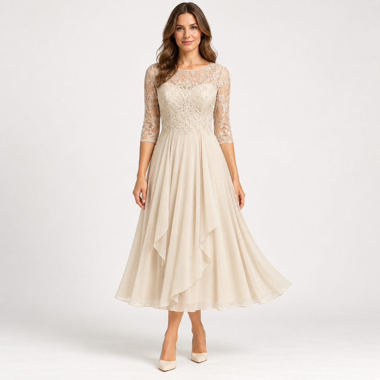 Women's Lace Wedding Guest Dress