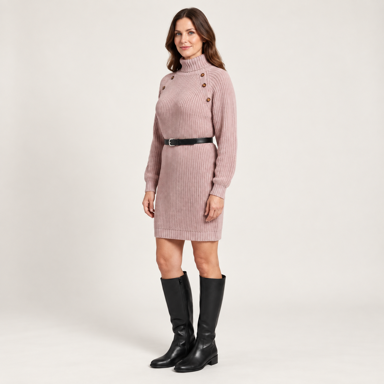 Women's Turtleneck Jumper Dress