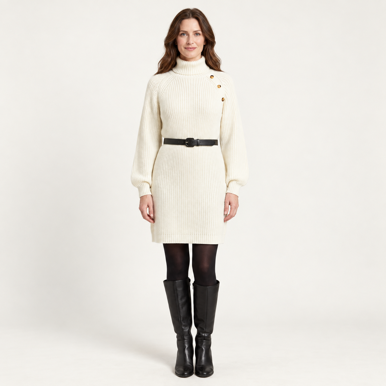Women's Turtleneck Jumper Dress
