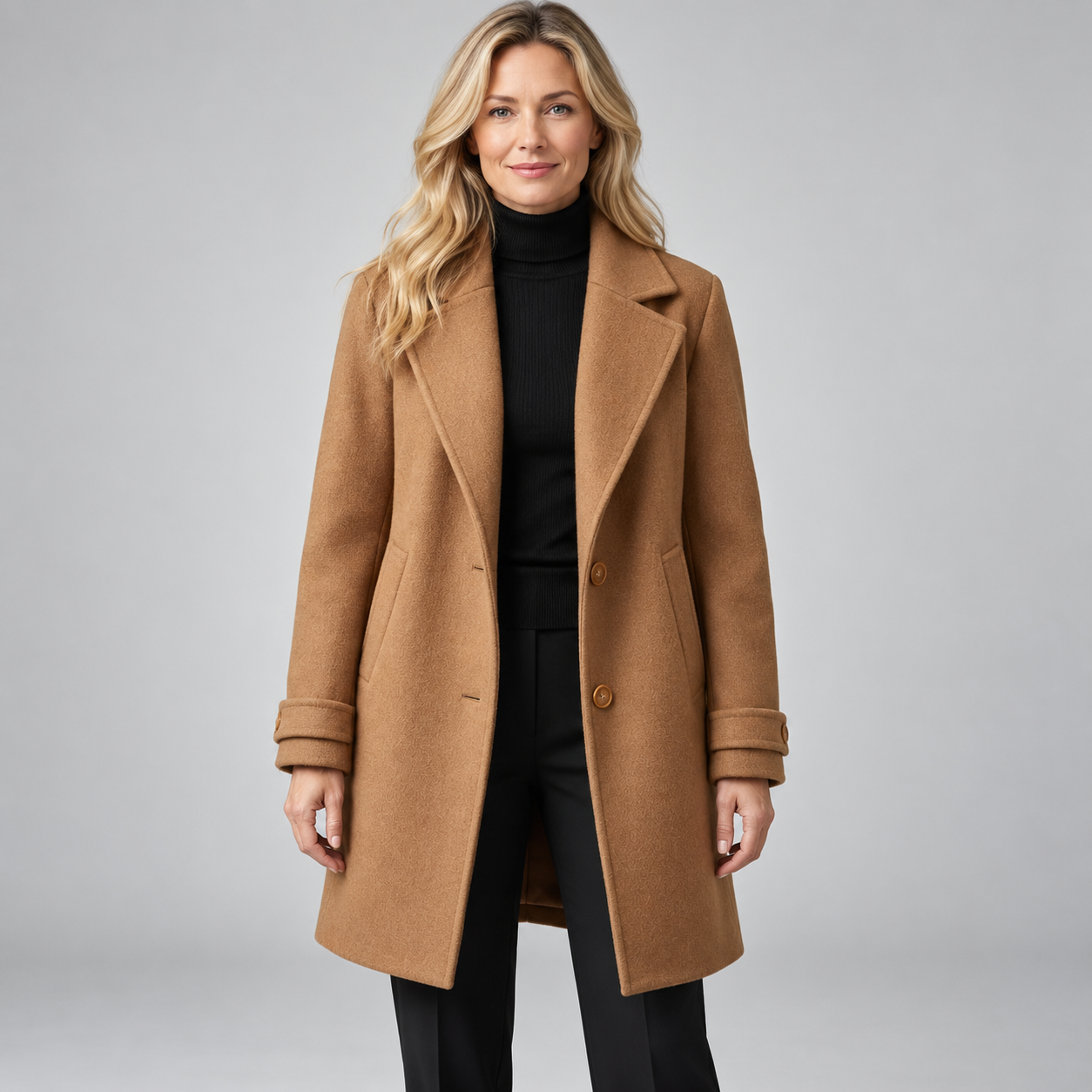 Women's Wool Blend Trench Coat